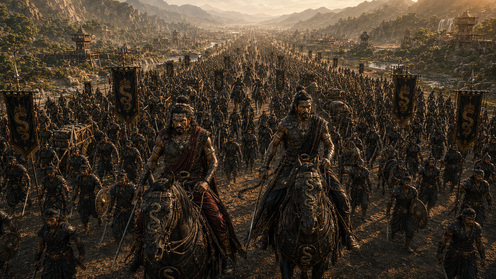 Naga army on the move